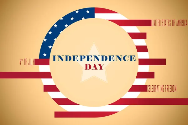 Independence Day Usa Urlaub Kreativer Text Zum Anfassen — Stockfoto