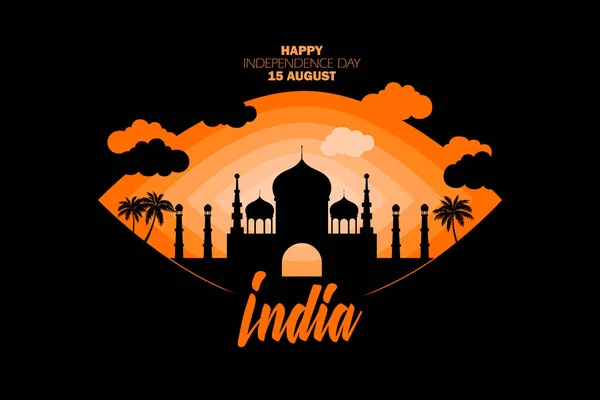 Gelukkige Onafhankelijkheidsdag Van India Voor Augustus Beroemd Monument Van India — Stockfoto