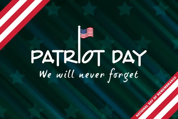 Patriot Day Promotion Advertising Poster Banner Template American Flag Close — Stok fotoğraf