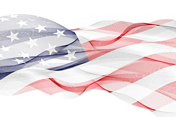 Usa Kleur Achtergrond Concept Voor Onafhankelijkheid Veteranen Arbeid Herdenkingsdag Evenementen — Stockfoto