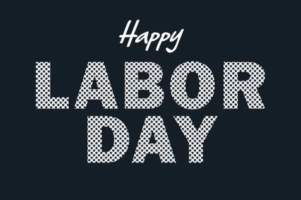 Labor Day Creative Text Dark Background Close — Photo