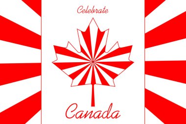 Creative Flag of Canada. Background for the national holidays of Canada close up.