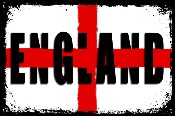 Flag England Brush Strokes Close Detail — Stock Photo, Image