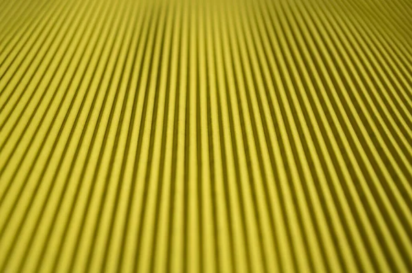 Texture Corrugated Cardboard Striped Yellow Close — Stock Photo, Image