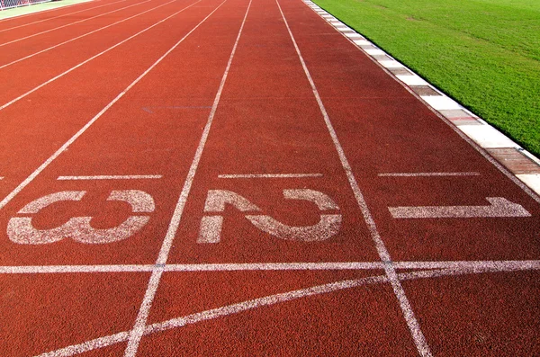 Circuit voor sport in nummer één, twee en drie — Stockfoto