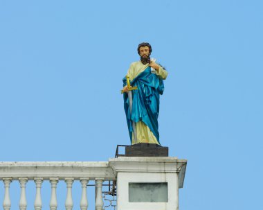 St. peter's satatue, kutsal peter bir anahtarla nativ heykeli