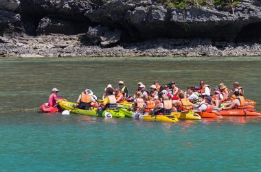 Koh samui, Tayland - 30 Haziran: tanımsız eğitmen olan introduci