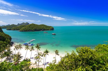 görünümünü ang thong ulusal deniz parkı, Tayland