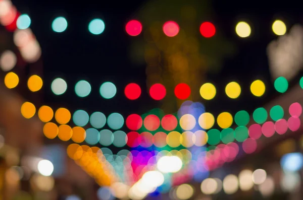 Fondo de luces abstractas bokeh foto borrosa para la parte de año nuevo — Foto de Stock