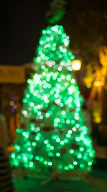 Noel ağacı, bulanık fotoğraf bokeh