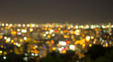 Pattaya gece zaman, bulanık fotoğraf bokeh, cityscape