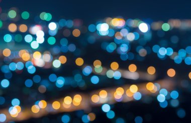 Şehir manzarası arka planı, bulanık fotoğraf bokeh