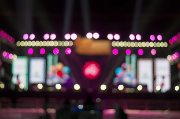 Stage Spotlight with Laser rays, Blurred Photo bokeh — Stock Photo, Image