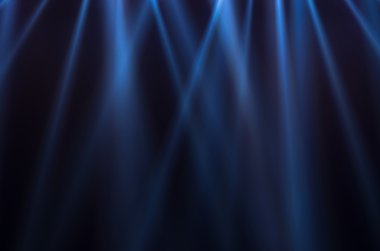 koyu arka plan üzerinde mavi ışık ışınları