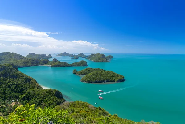 Blick von oben auf den Ang Thong National Marine Park, Thailand — Stockfoto