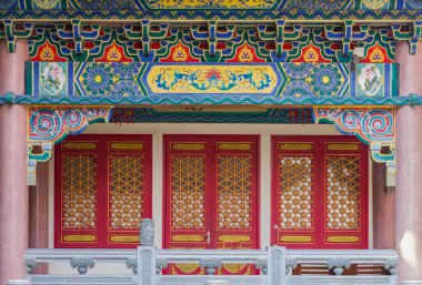 kapı ile golden dragon Çin Tapınağı mimarisi