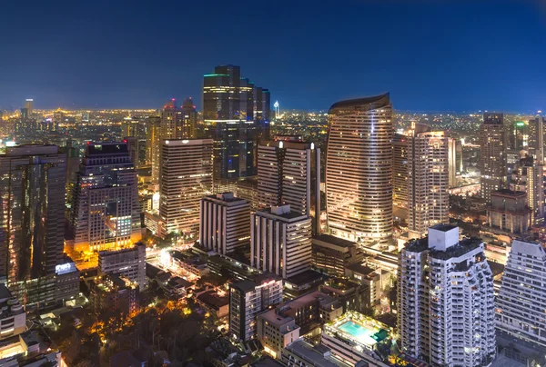 Bangkok cityscape, twilight saat. — Stockfoto