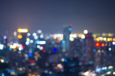 Cityscape bokeh, bulanık fotoğraf, cityscape, twilight saat