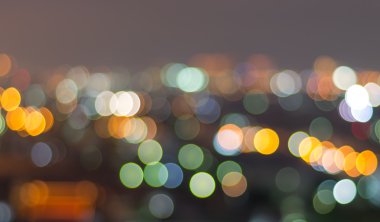 Şehir manzarası arka planı, bulanık fotoğraf bokeh