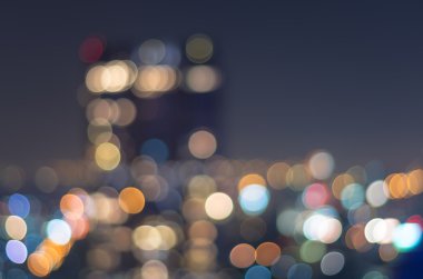 Şehir manzarası arka planı, bulanık fotoğraf bokeh
