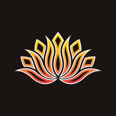 Lotus logo şablon tasarımı