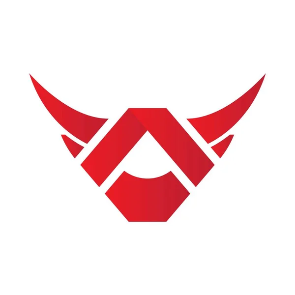 Modèle Logo Bull Conception Icône Vectorielle — Image vectorielle