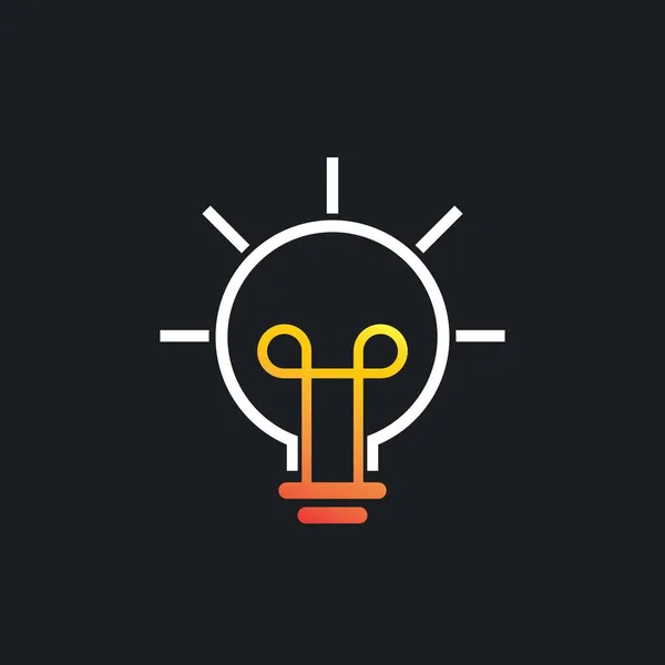 Lampe Logo Vorlage Icon Design — Stockvektor