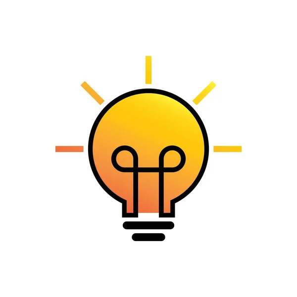 Modèle Logo Lampe Icône Design — Image vectorielle