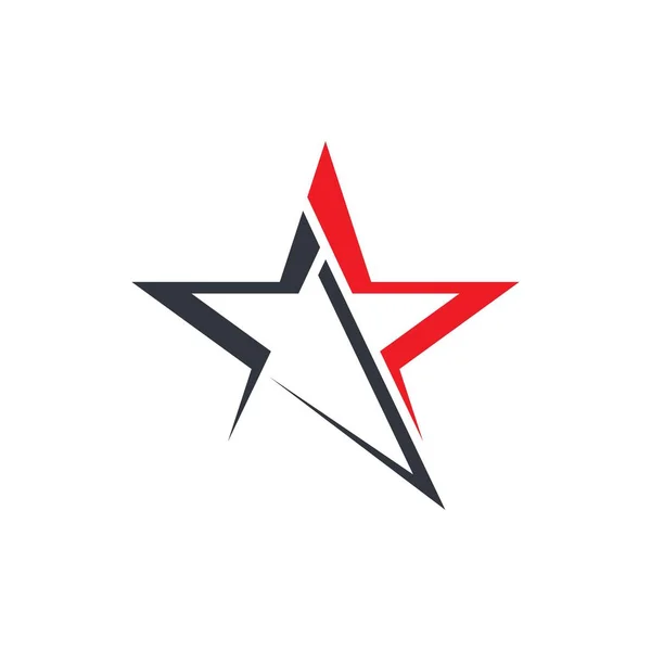 Projeto Ícone Vetor Logotipo Estrela —  Vetores de Stock