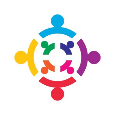 Takım çalışması vektör logo tasarımı