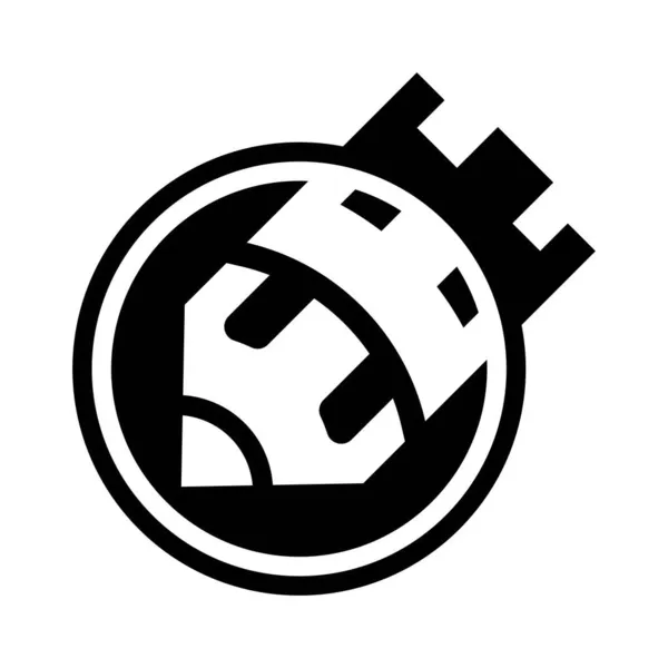 Карандаш Логотипом Замка — стоковый вектор