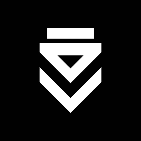 Πυλώνας Λογότυπο Πρότυπο Διάνυσμα Εικονίδιο Σχεδιασμός — Διανυσματικό Αρχείο
