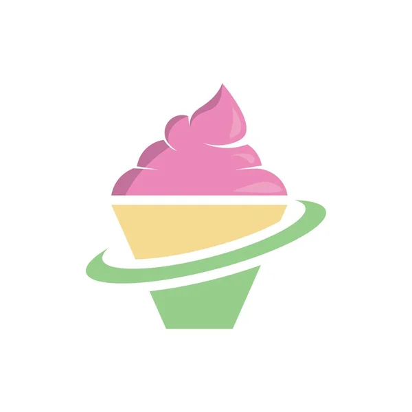 Pasta Vektör Logo Şablonu Tasarımı — Stok Vektör