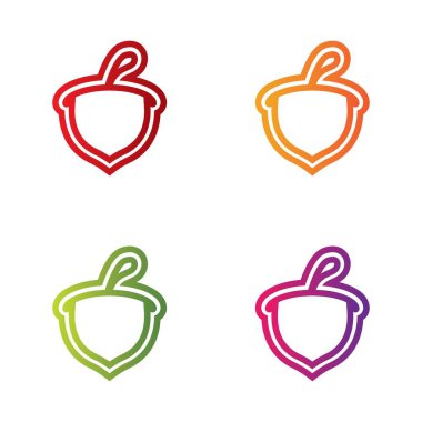 Acorn logo şablon vektör dizaynı dizaynı