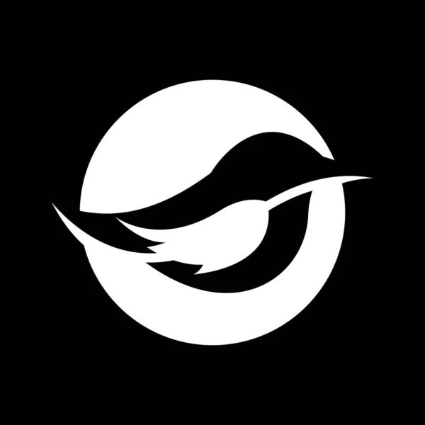 Kuş Logo Şablonu Vektör Simgesi Tasarım — Stok Vektör