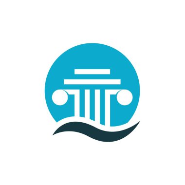 Logo şablonu vektör simgesi tasarım ayağı