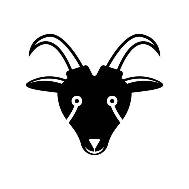 Keçi vektör logo tasarımı