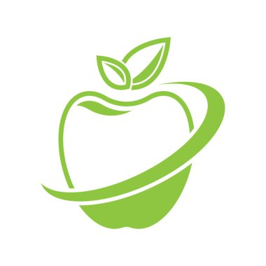 Apple logo şablonu çizim tasarımı