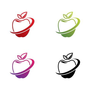 Apple logo şablonu çizim tasarımı