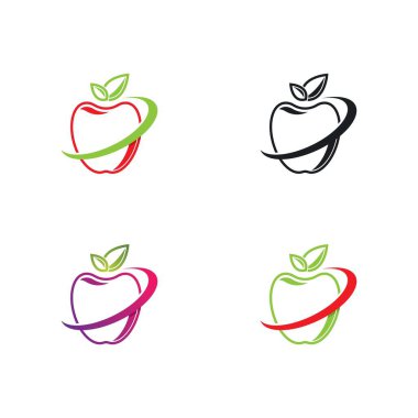 Apple logo şablonu çizim tasarımı