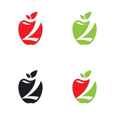 Apple logo şablonu çizim tasarımı