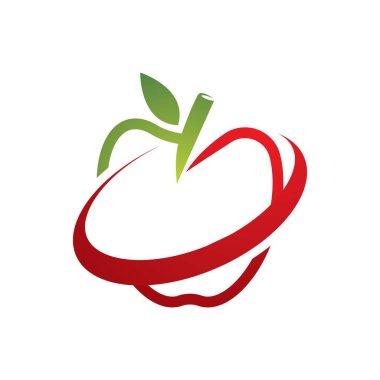 Apple logo şablonu çizim tasarımı