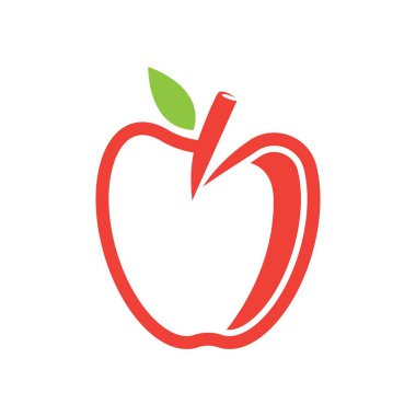 Apple logo şablonu çizim tasarımı