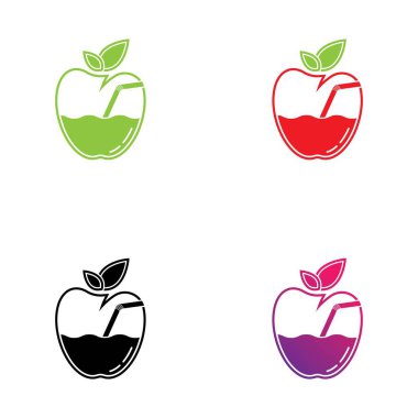 Apple logo şablonu çizim tasarımı