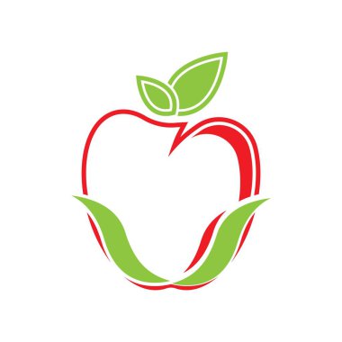 Apple logo şablonu çizim tasarımı