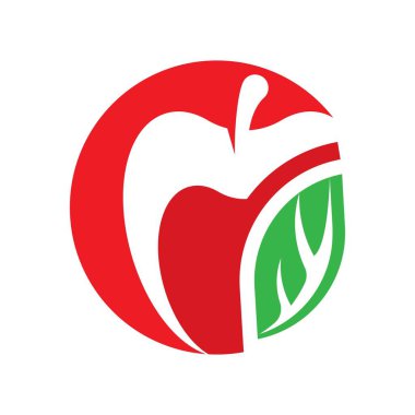 Apple logo şablonu çizim tasarımı