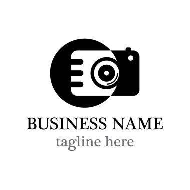 Kamera simge vektör logo tasarımı