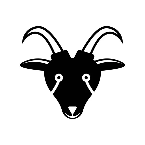 Goat Vector Logo Icon Design — Vector de stock