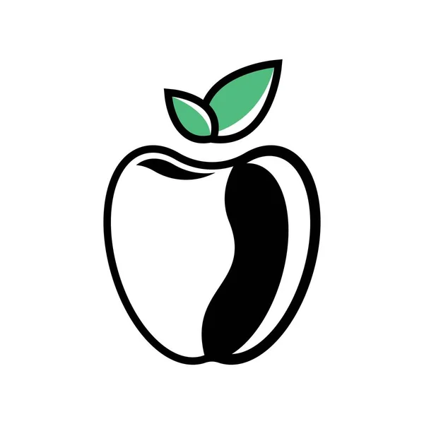 Diseño Ilustración Plantilla Logotipo Apple — Vector de stock