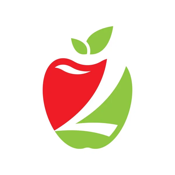 Diseño Ilustración Plantilla Logotipo Apple — Vector de stock